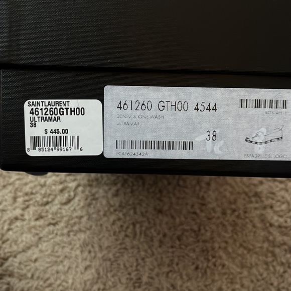 YSL women’s espadrilles size 38. Denim color - Picture 8 of 8